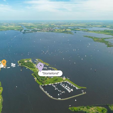 Welcome In - Houseboat 'Elysium' Met Eigen Aanlegsteiger Sneek - Offingawier Εξωτερικό φωτογραφία