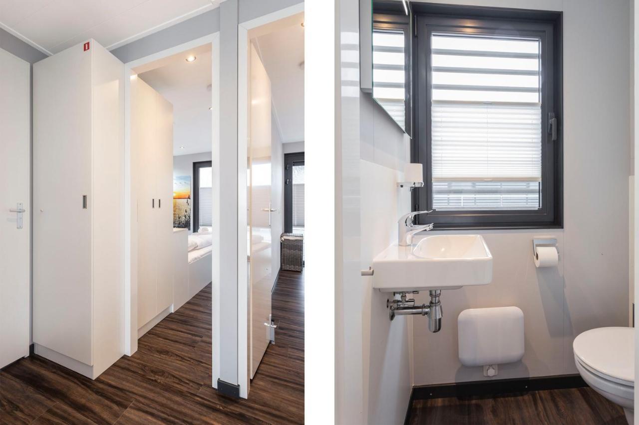 Welcome In - Houseboat 'Elysium' Met Eigen Aanlegsteiger Sneek - Offingawier Εξωτερικό φωτογραφία